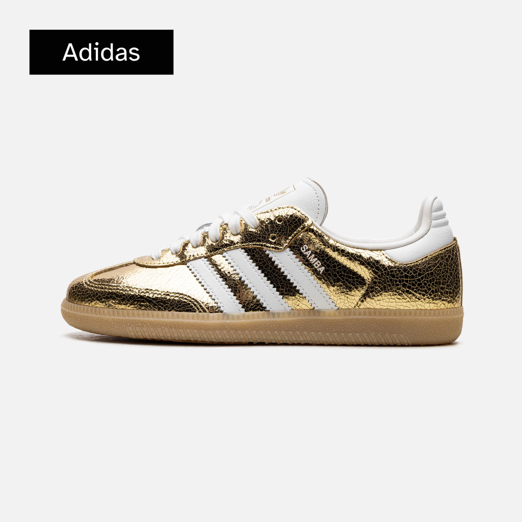 adidas Wmns Samba OG 'Cracked Metallic Pack - Gold'