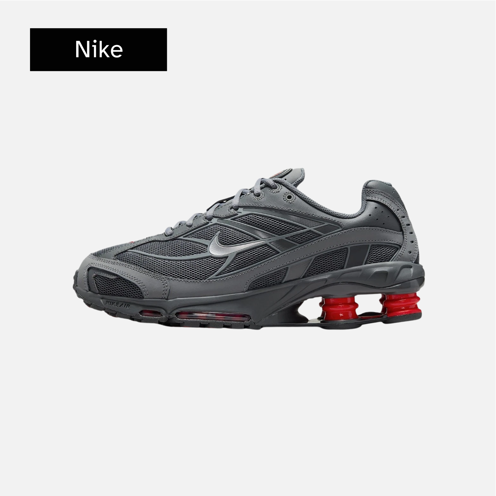 Nike Shox Ride 2 'Smoke Grey University Red'