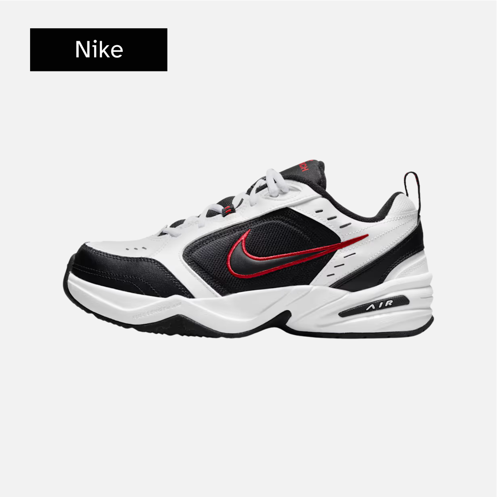 Nike Air Monarch IV 'White Black Red'