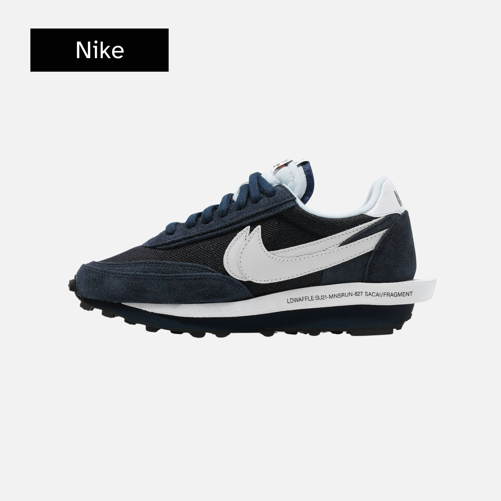 Fragment Design x sacai x Nike LDV Waffle 'Blackened Blue'