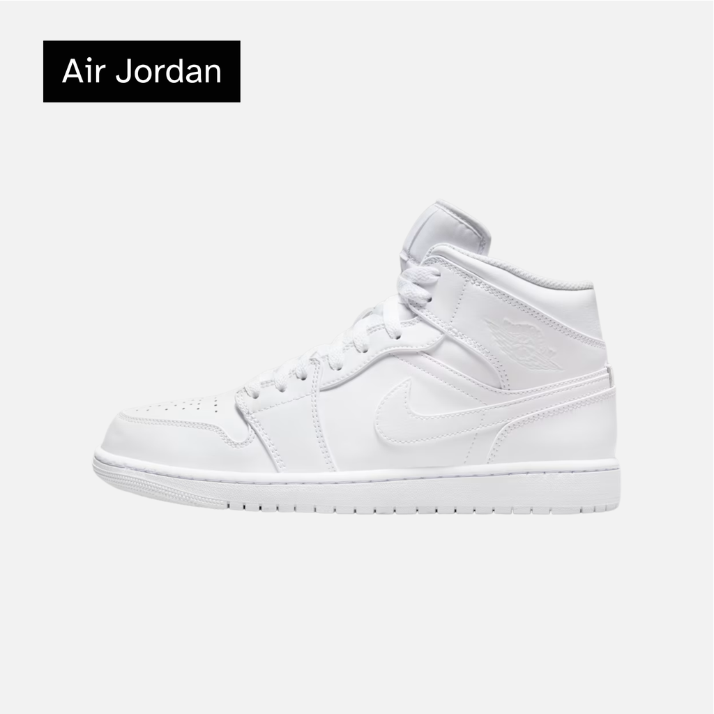 Air Jordan 1 Mid 'Triple White'