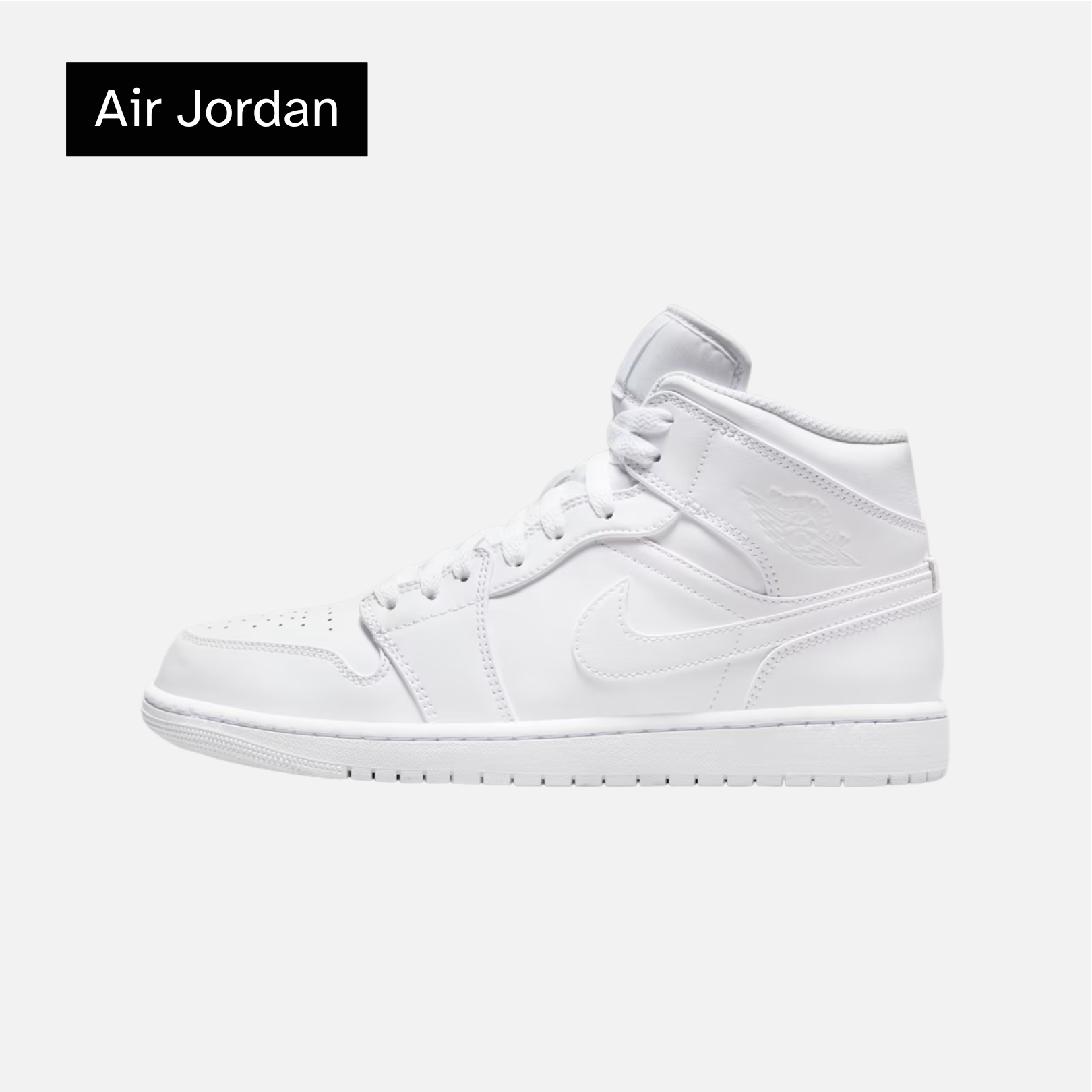 Air Jordan 1 Mid 'Triple White'