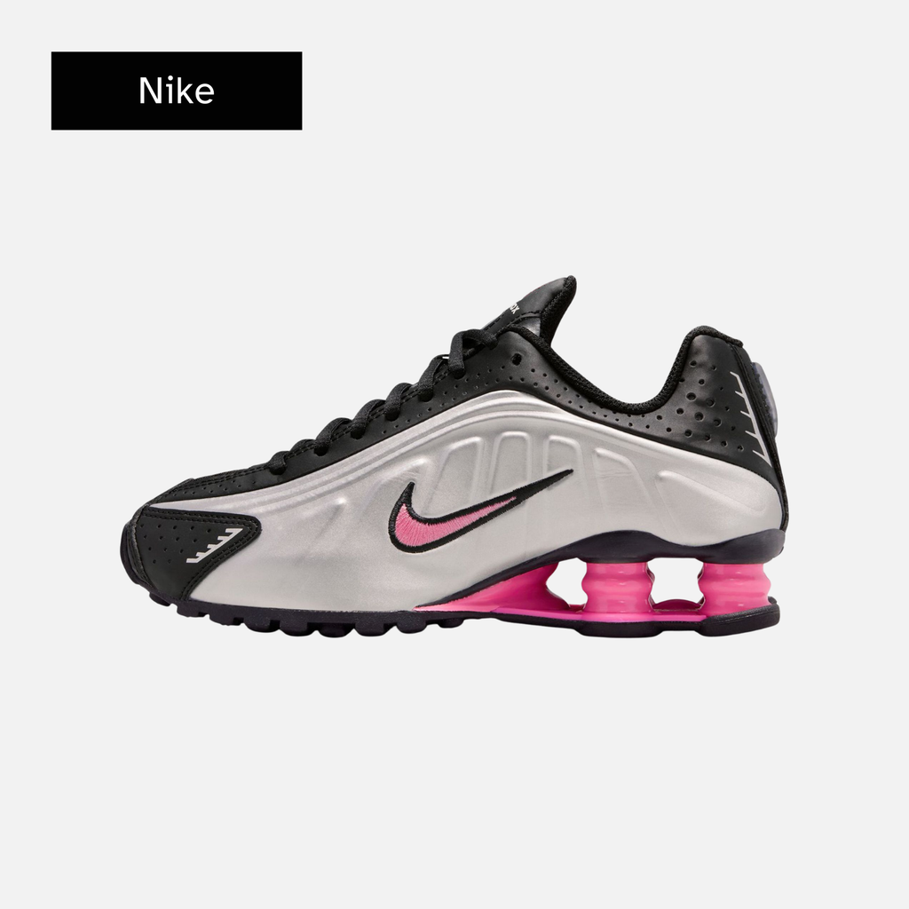 Nike Shox R4 GS 'Black Metallic Silver Pinksicle'