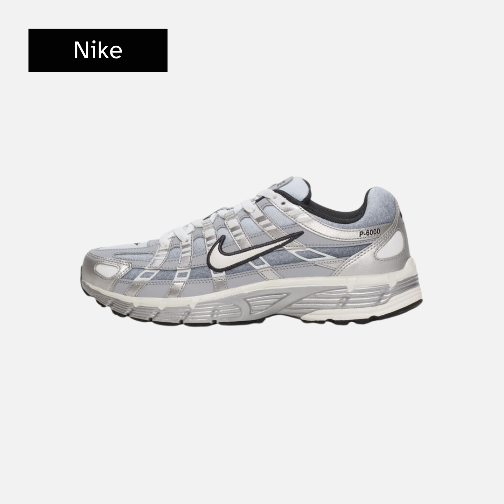 Nike P-6000 'Metallic Flat Silver'