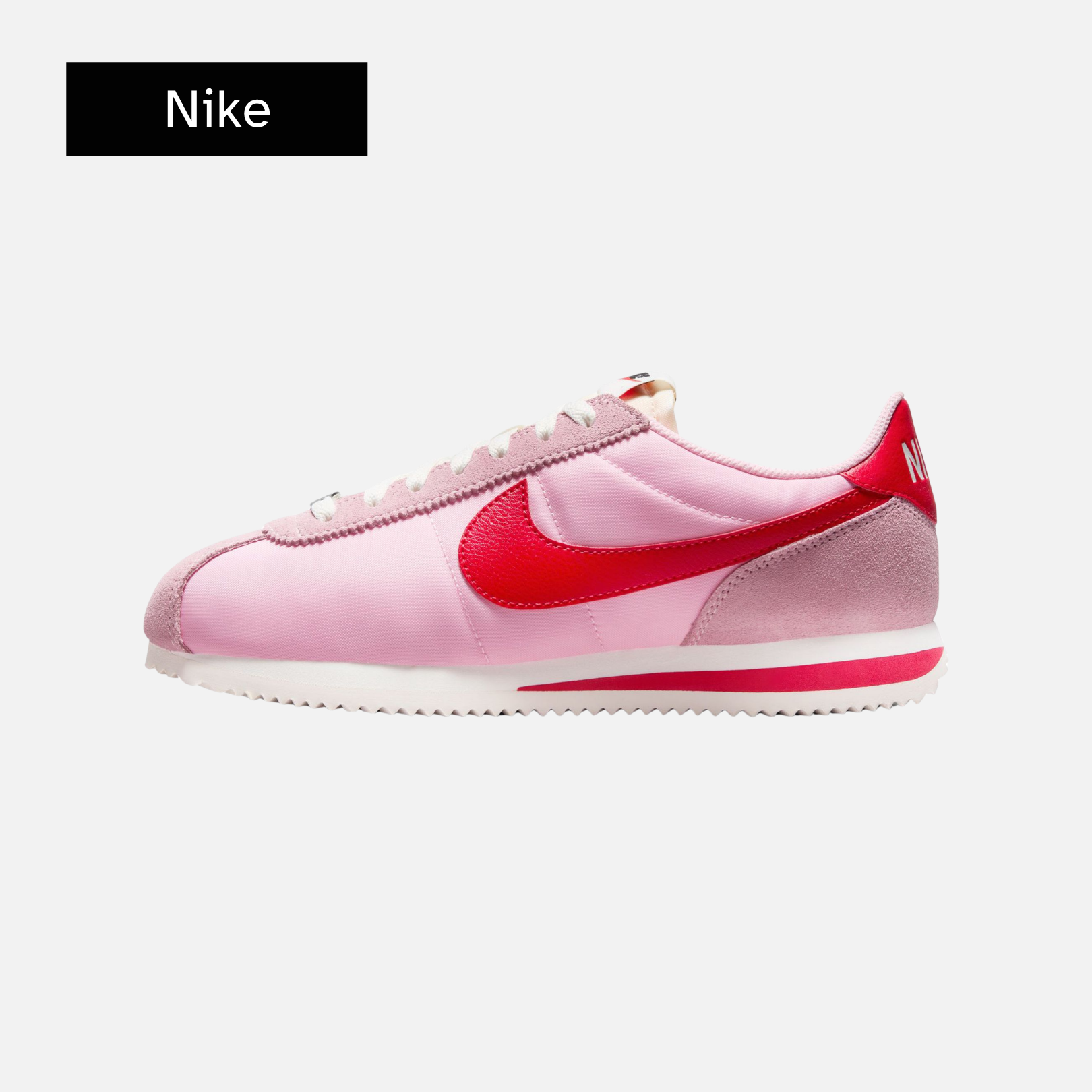 Wmns Cortez TXT 'Soft Pink Fire Red'