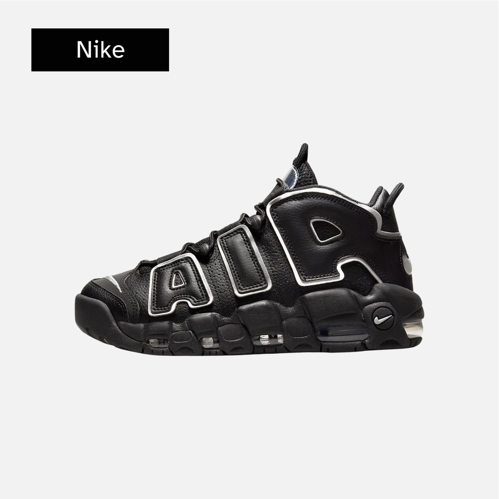 Nike Wmns Air More Uptempo 'Black Metallic Silver'