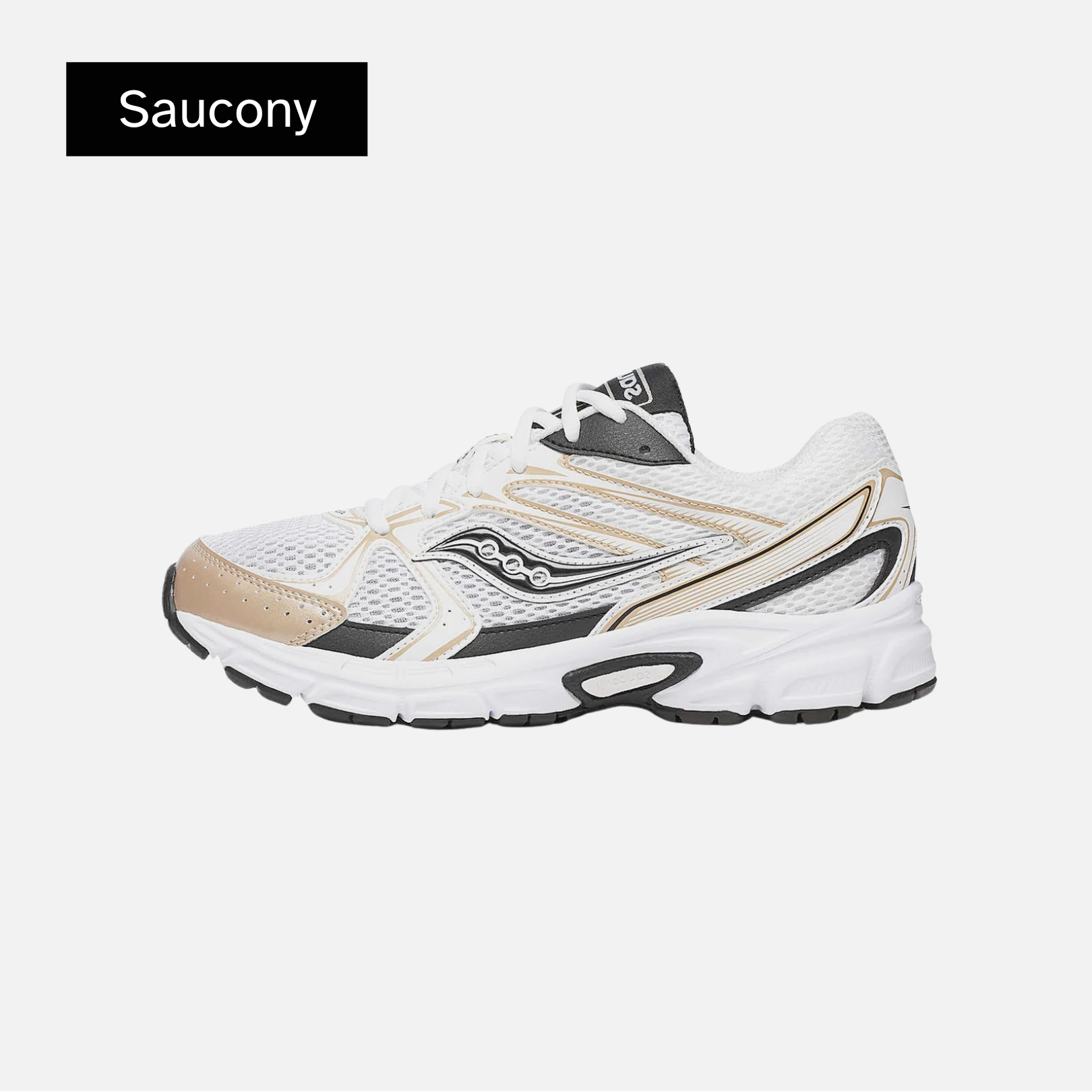 Saucony Grid Ride Millennium 'White Gold Black'