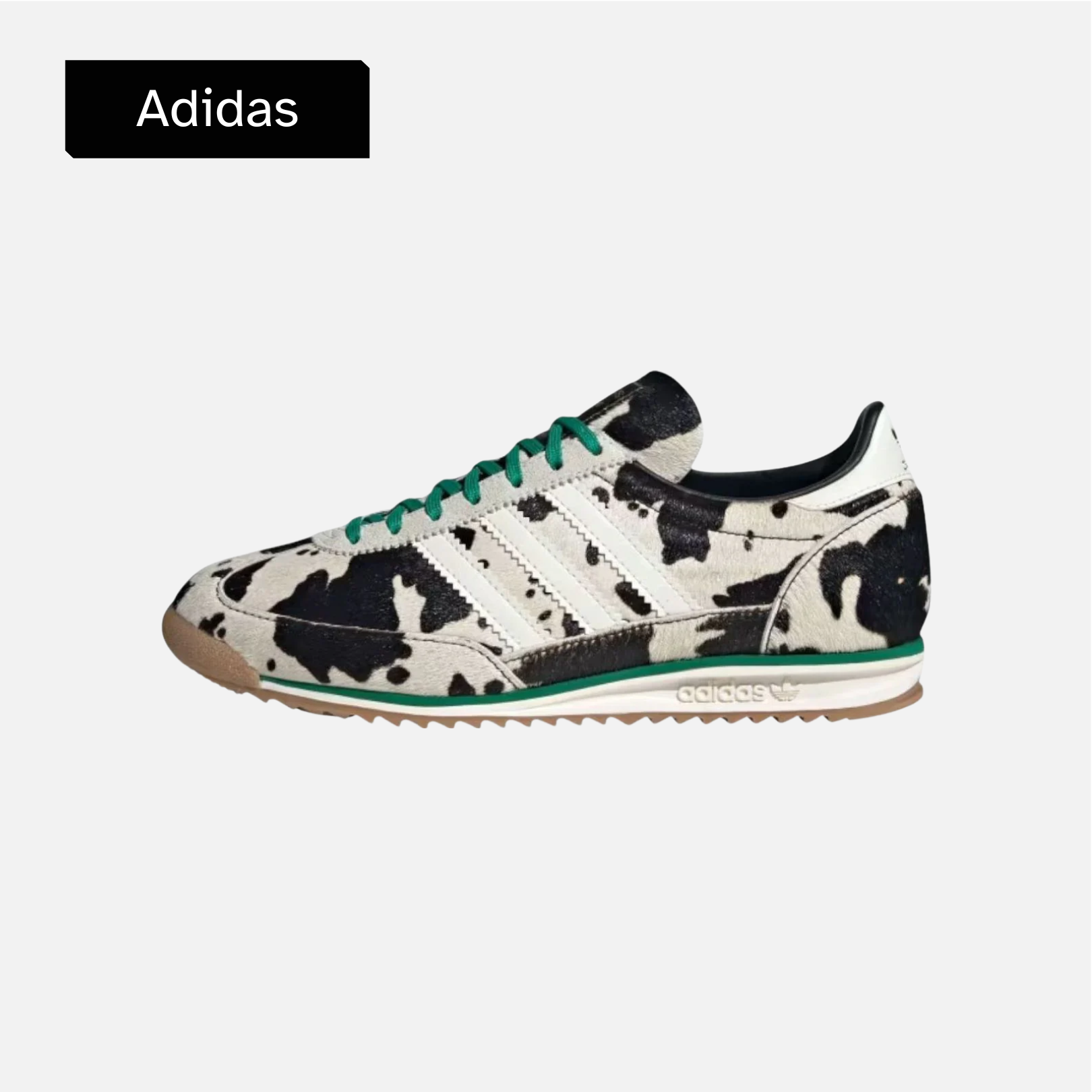 adidas Wmns SL72 OG 'Cowprint - Core Black Court Green'