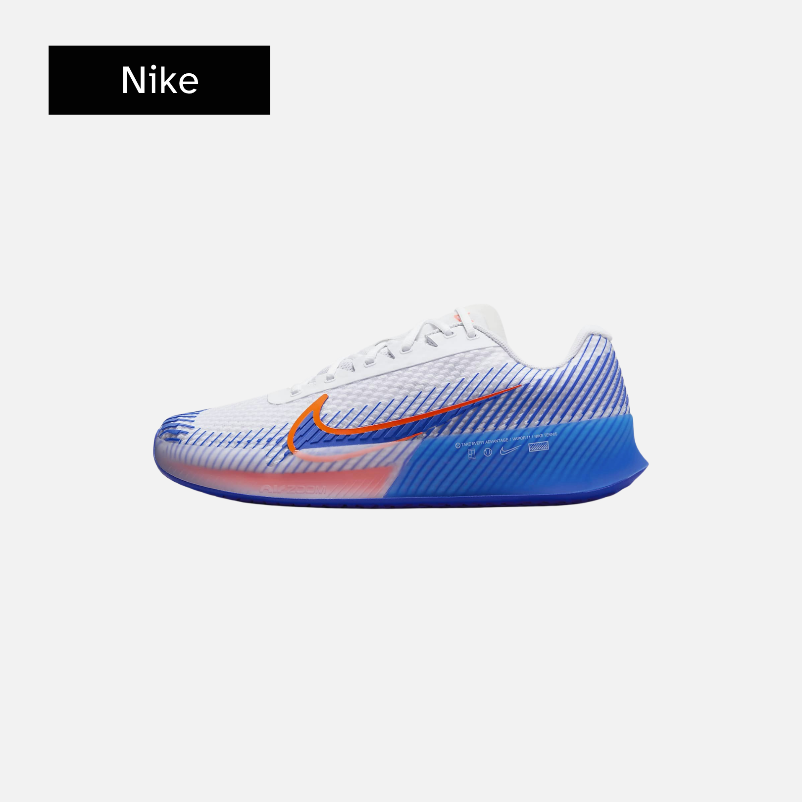 NikeCourt Air Zoom Vapor 11 HC 'White Hyper Crimson Royal'