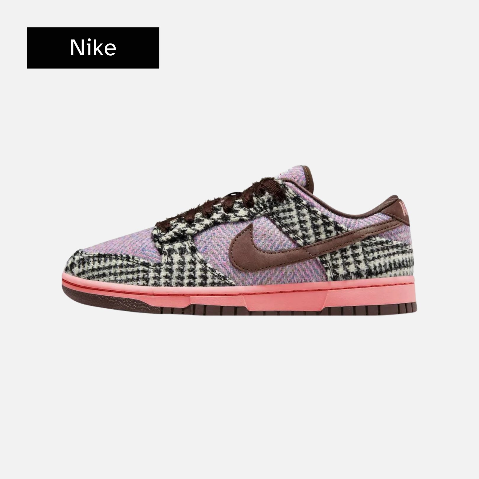 Harris Tweed x Nike Wmns Dunk Low 'Purple Pink'