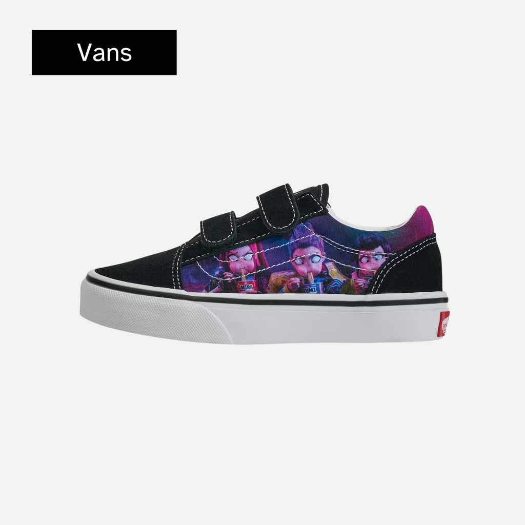 K-Pop Demon Hunters x Vans Old Skool Little Kid 'Black Purple'