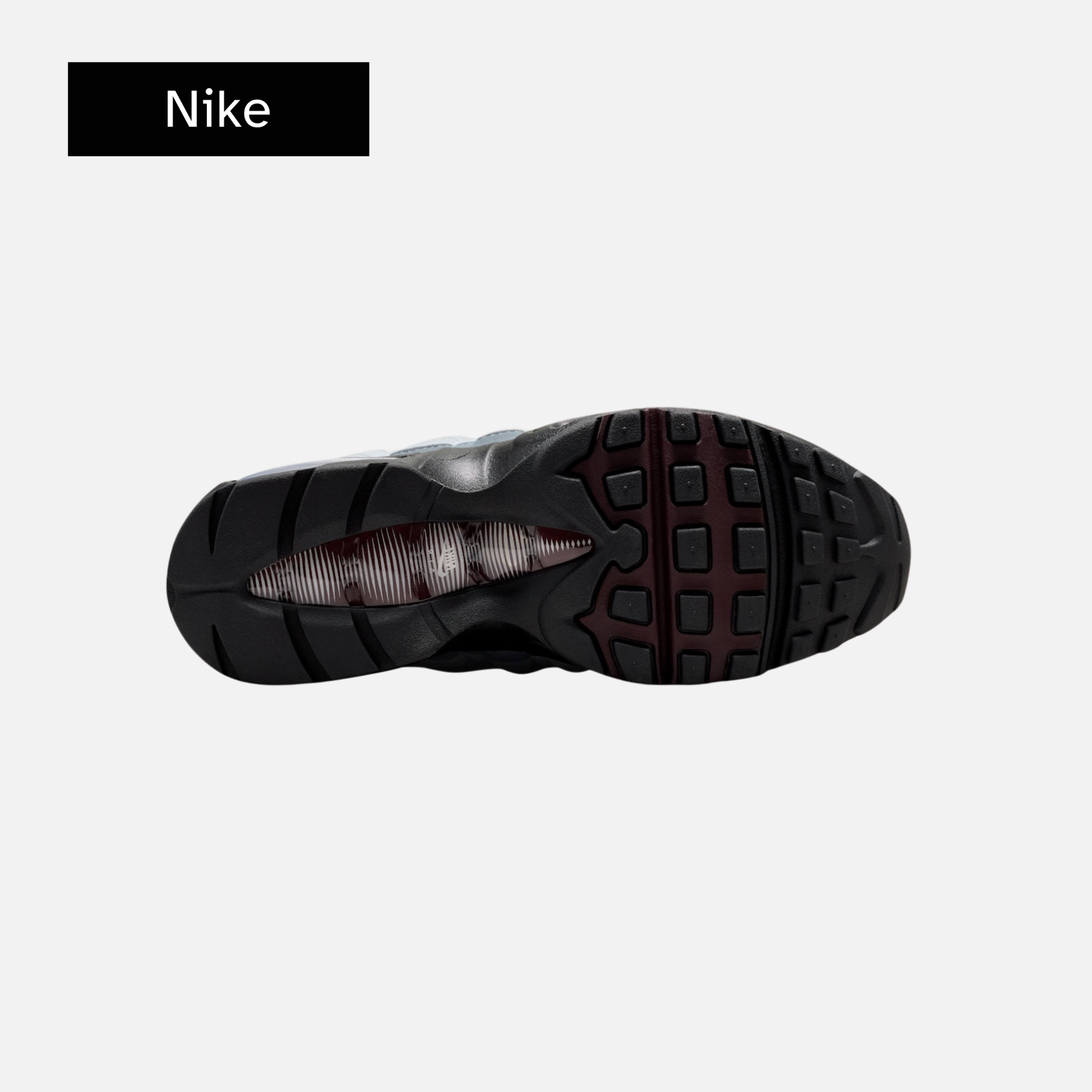 Nike Wmns Air Max 95 'Big Bubble - Smoke Grey Burgundy Crush'