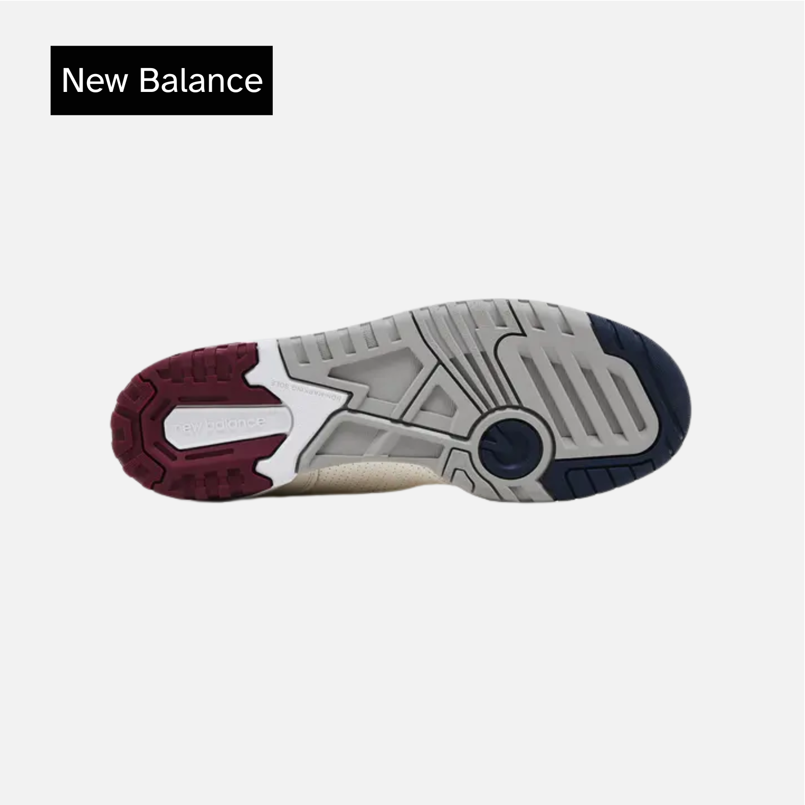 New Balance 550 'Suede Toe Pack - Burgundy Navy'