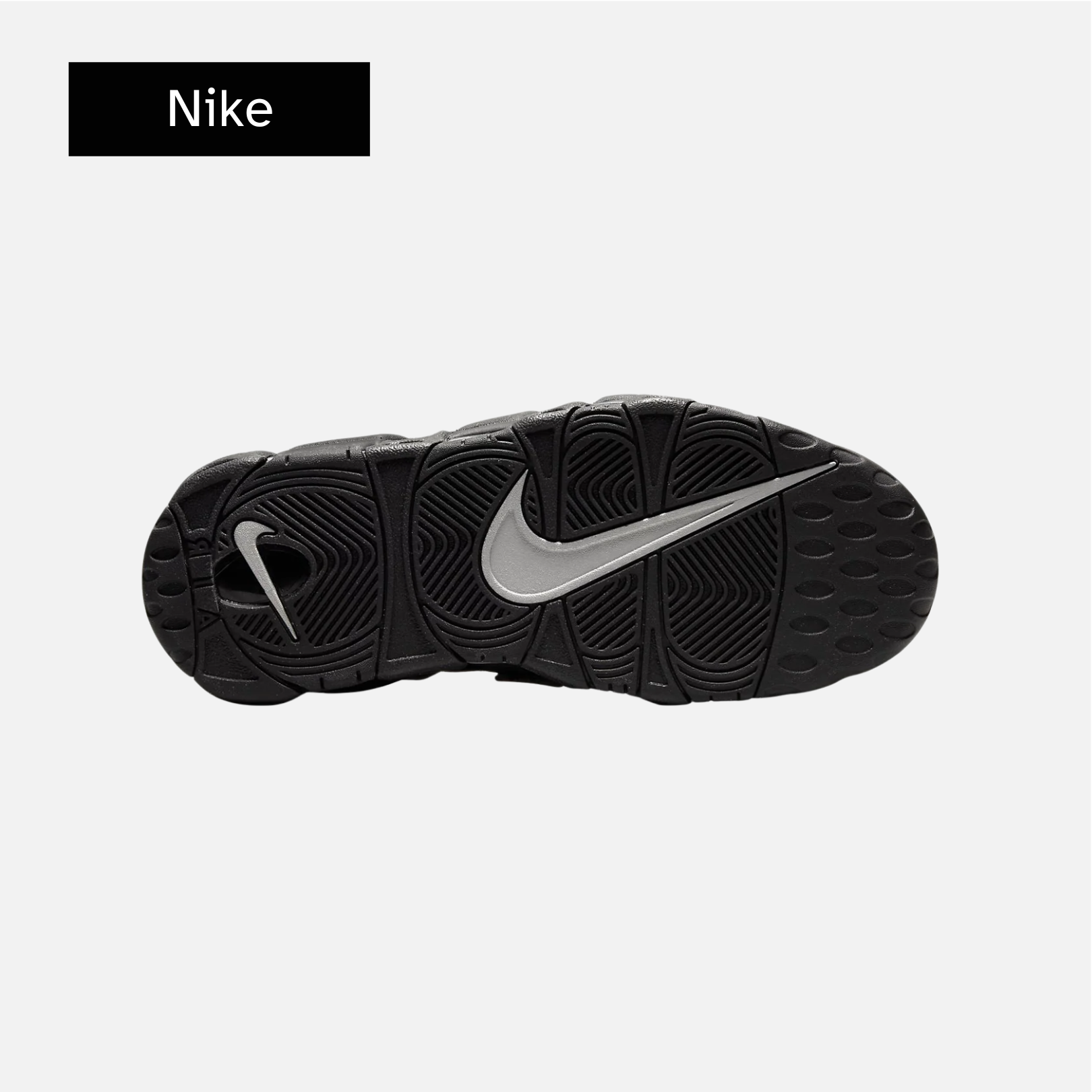 Nike Wmns Air More Uptempo 'Black Metallic Silver'