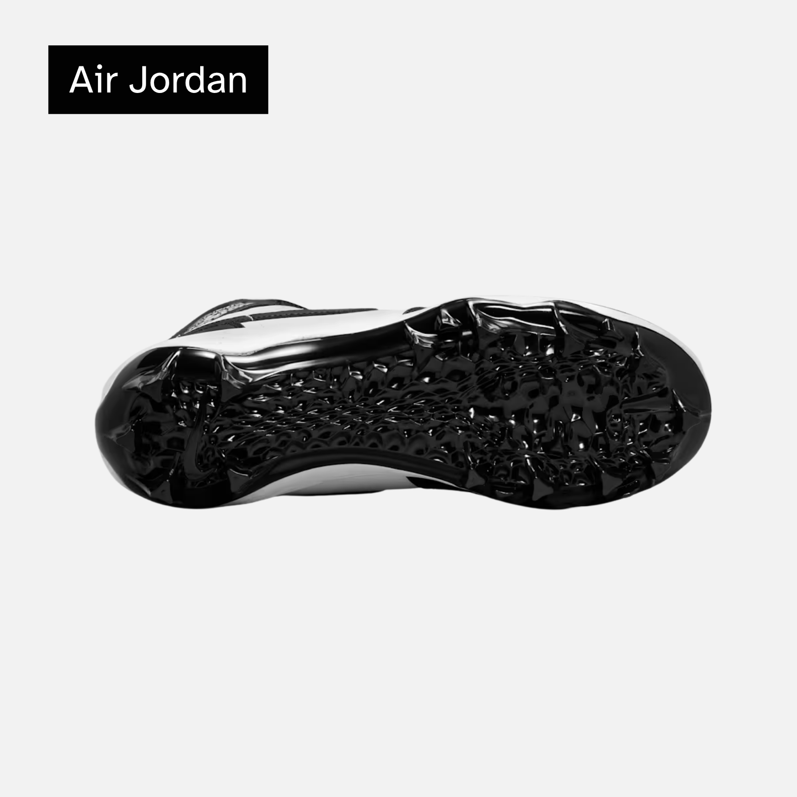 Jordan 1 Mid TD Cleat 'Black White' 2023