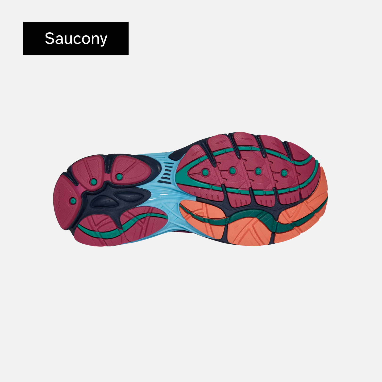 Saucony Wmns ProGrid Omni 9 'Spruce Sterling Orange' Foot Locker Exclusive