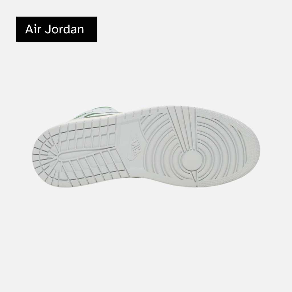 Air Jordan 1 Mid 'Summit White Lucky Green'