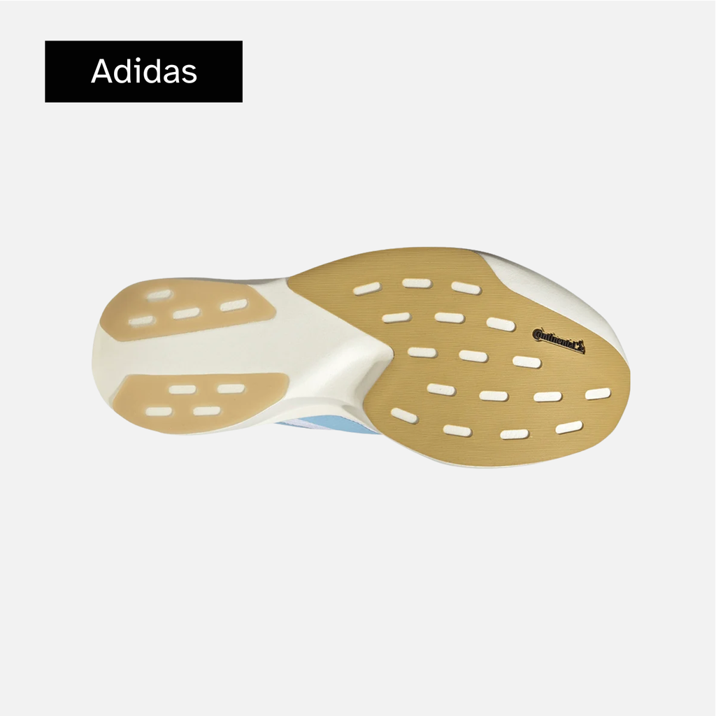 adidas Adizero Evo SL 'Cloud White Clear Blue Matte Gold'