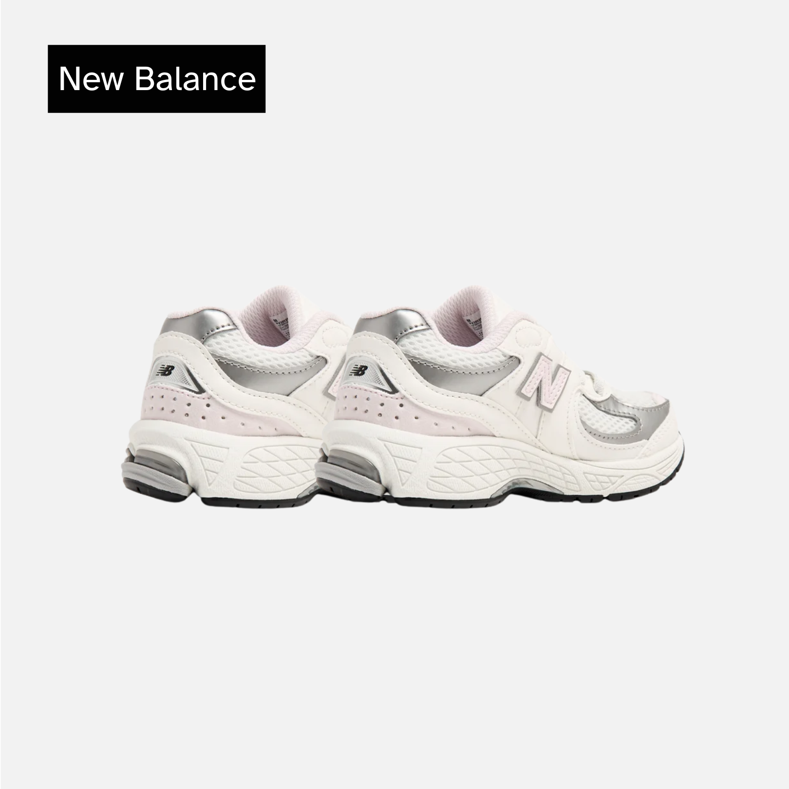 New Balance 2002R Hook & Loop Little Kid 'Sea Salt Pink Granite'
