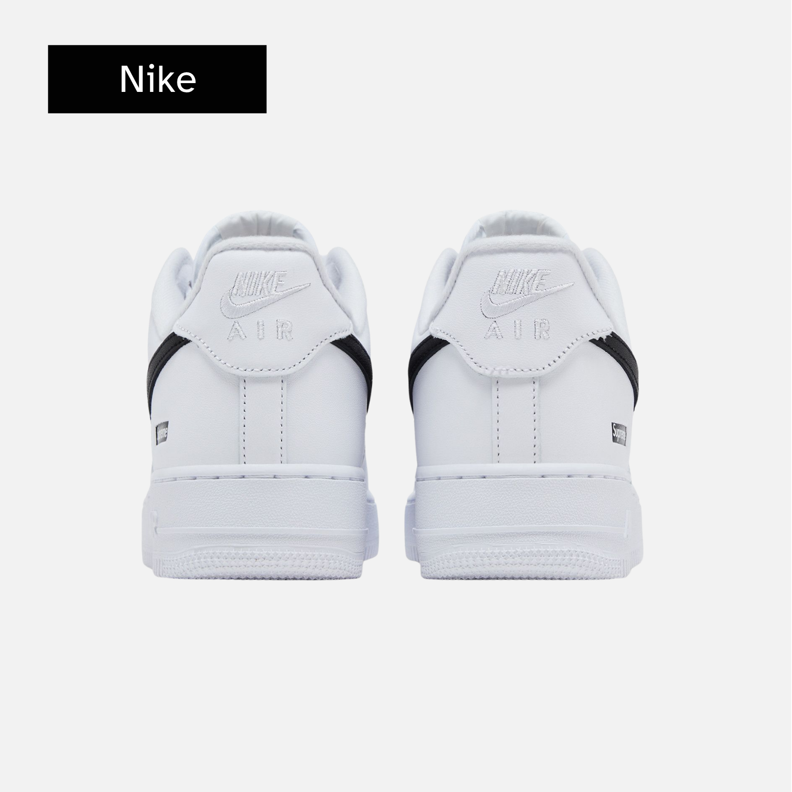 Supreme x Nike Air Force 1 Low 'Box Logo - White Black'