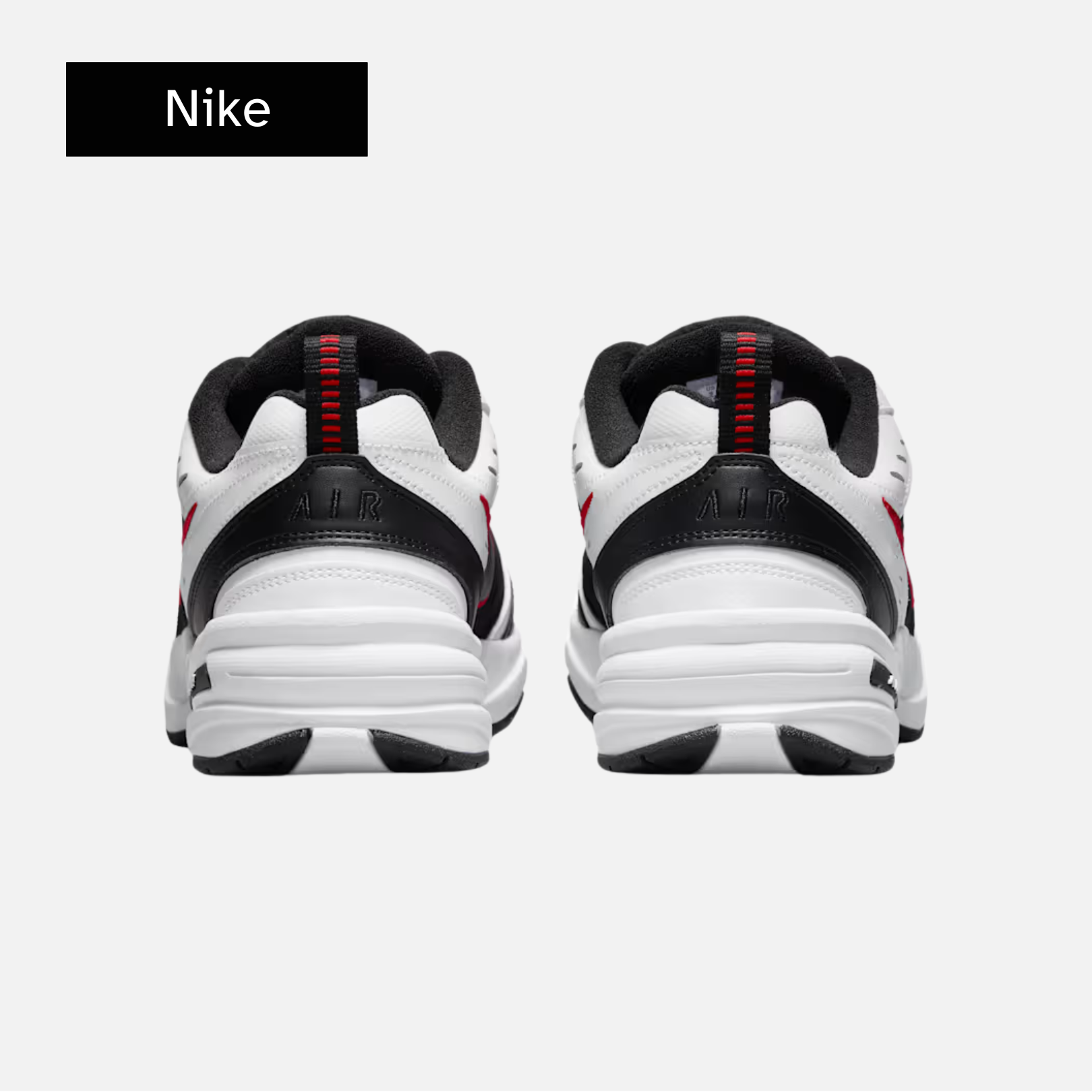 Nike Air Monarch IV 'White Black Red'