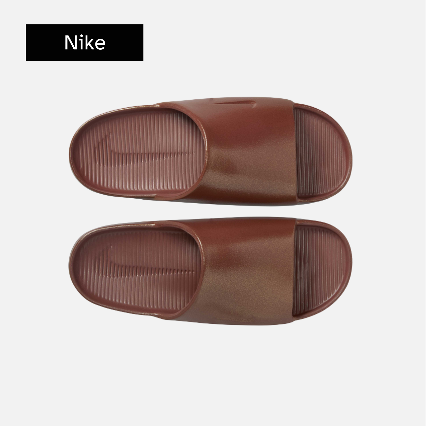 Wmns Calm Slide 'Shimmery Red Sepia'