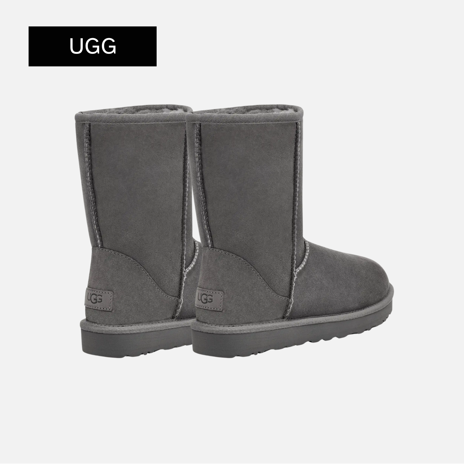 UGG-(WMNS) UGG Classic Short II Fleece Lined Gray
