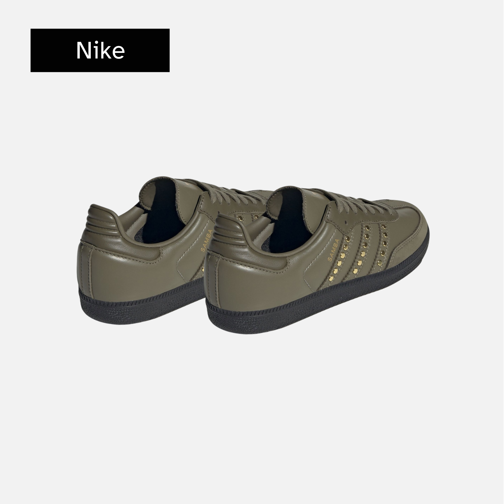 adidas Wmns Samba OG 'Studded Stripes - Dark Khaki Black'