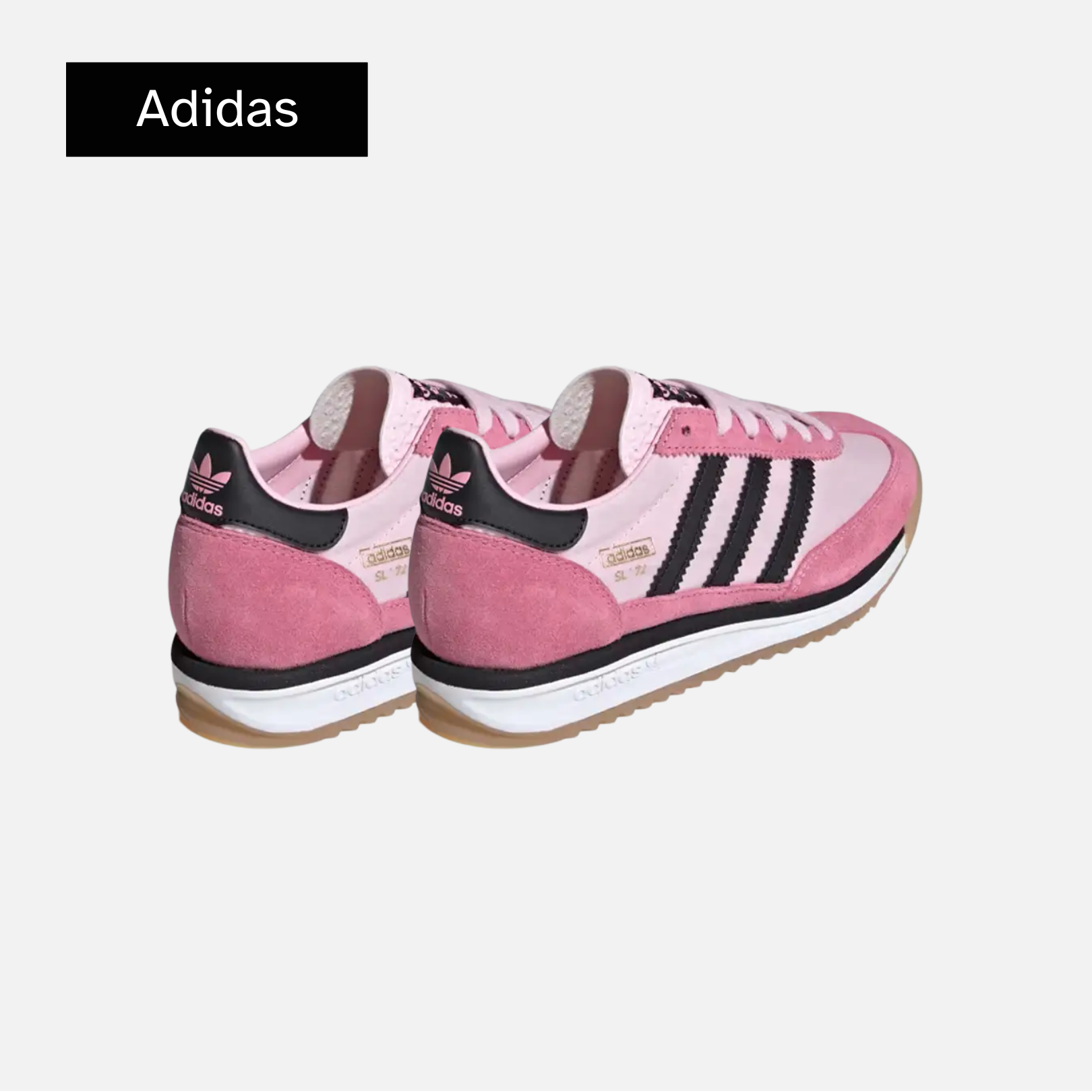 adidas SL72 RS J 'Clear Pink Black'
