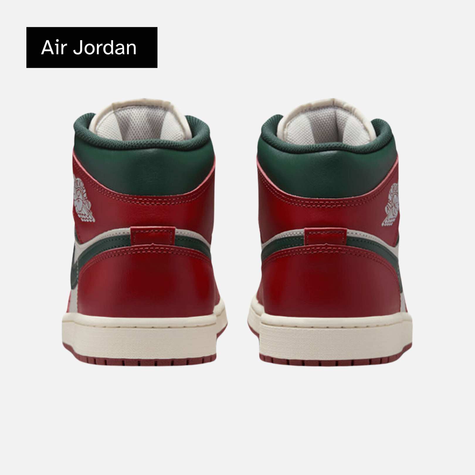 Air Jordan 1 Mid 'Redstone Midnight Green'