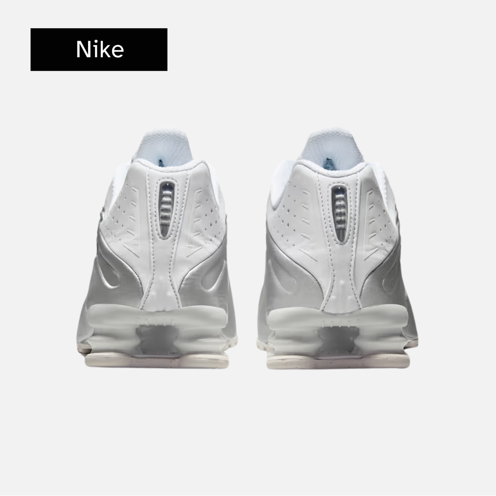 Nike Shox R4 'White Metallic Silver' 2024