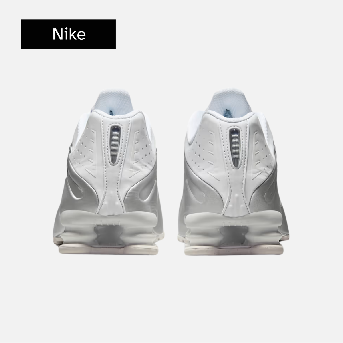 Nike Shox R4 'White Metallic Silver' 2024