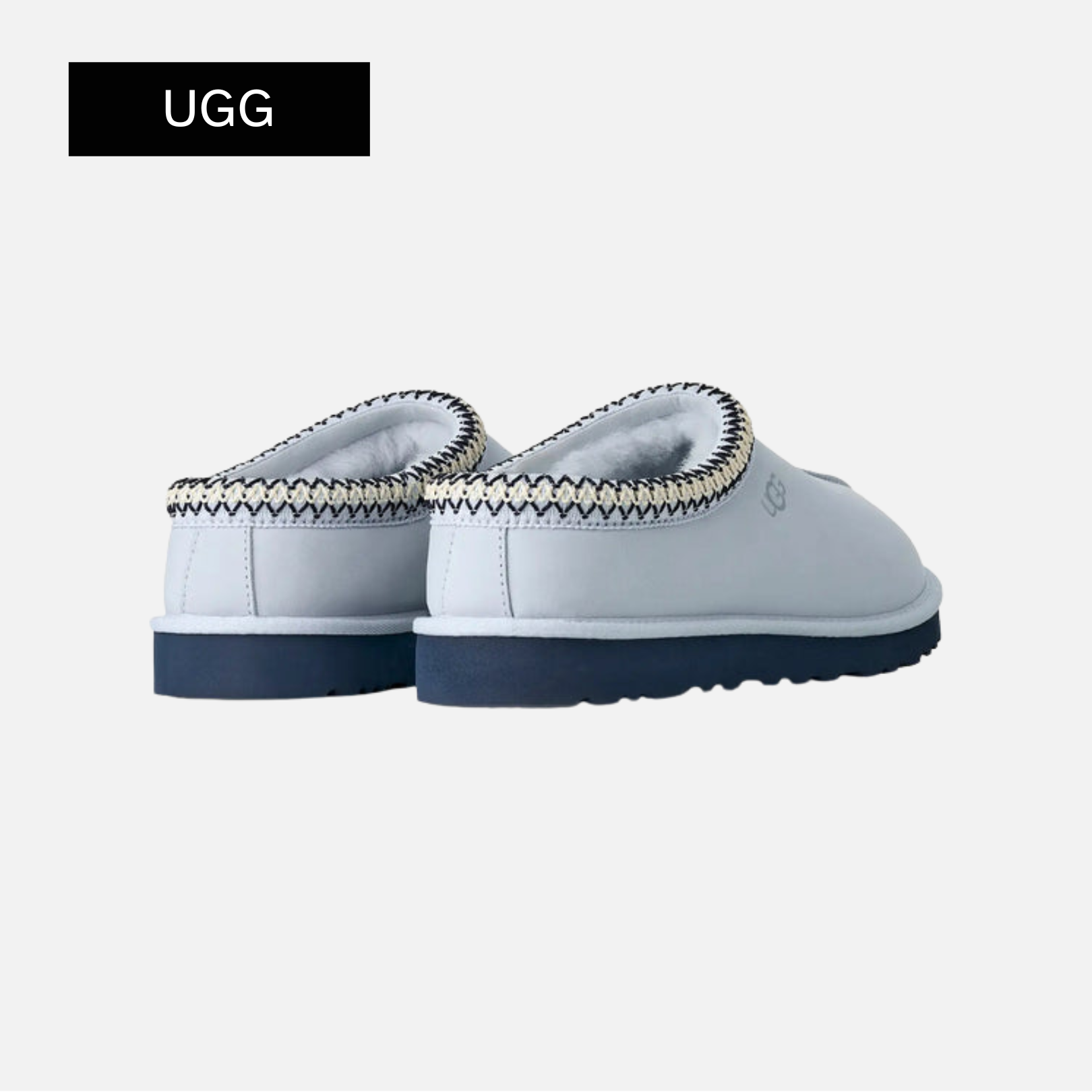 UGG Men's Tasman II Nubuck Sheepskin Slippers in Sky Blue