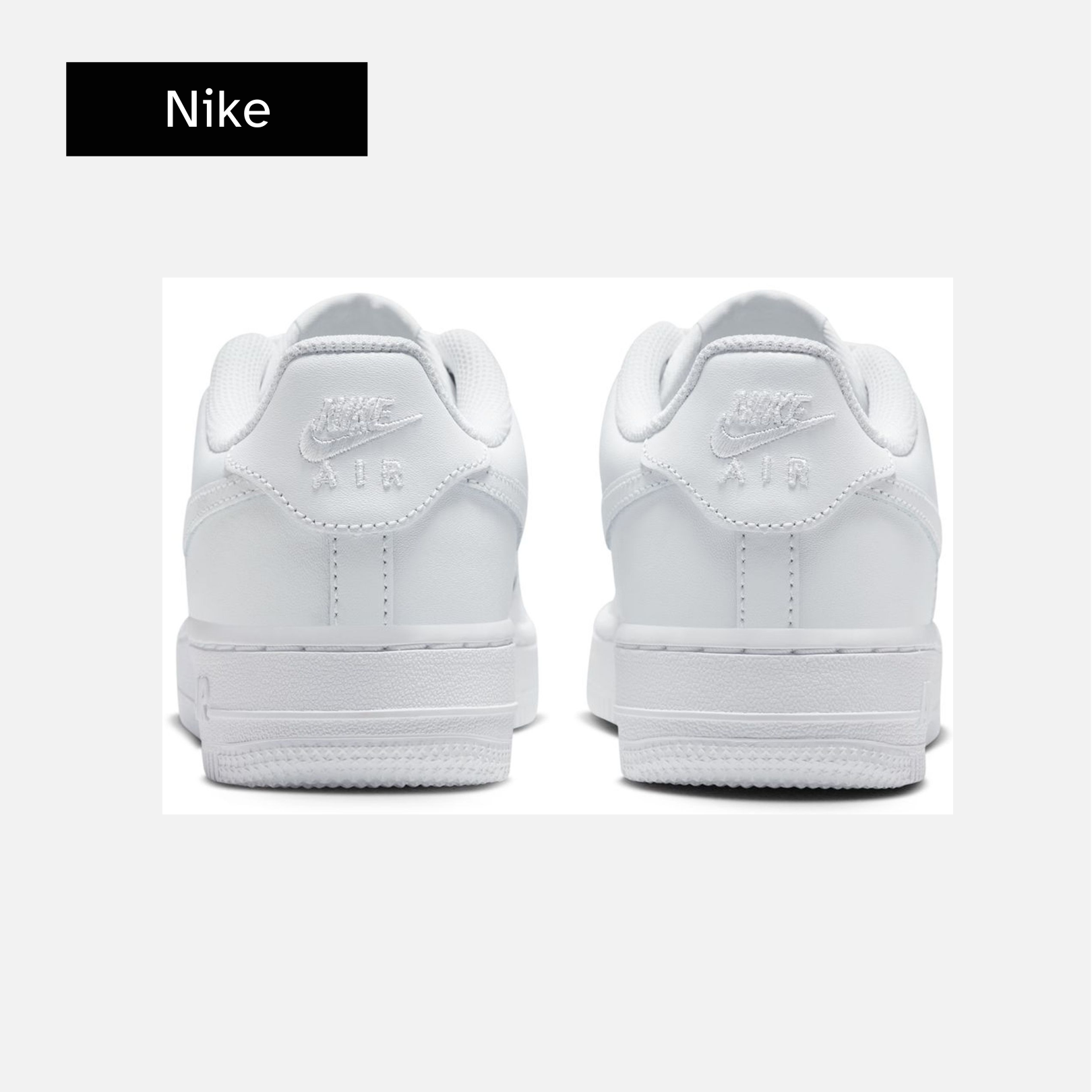 Nike Air Force 1 LE GS 'Triple White'