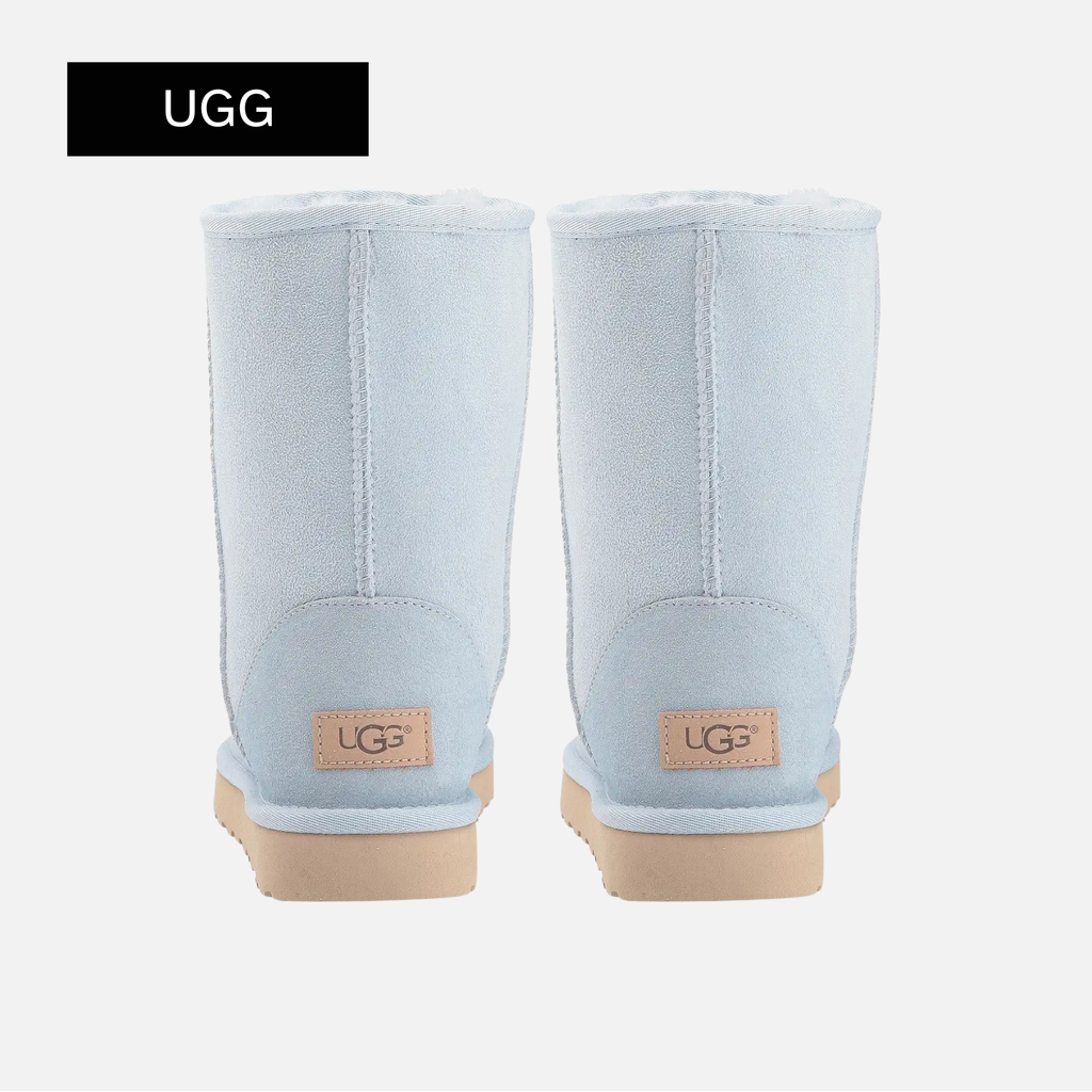 UGG-(WMNS) UGG Classic Short II Fleece Sky Blue