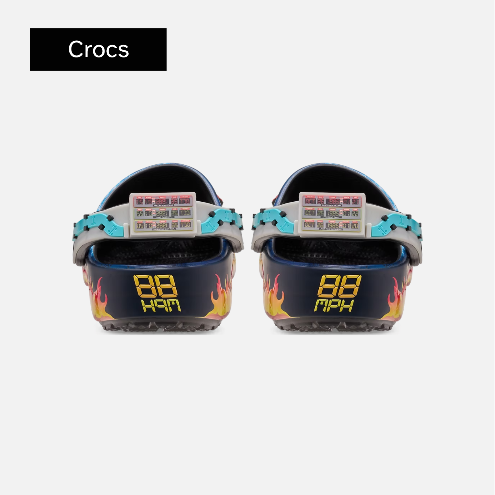 Back to The Future x Crocs Classic Clogs 'Lightning Blue Flame'