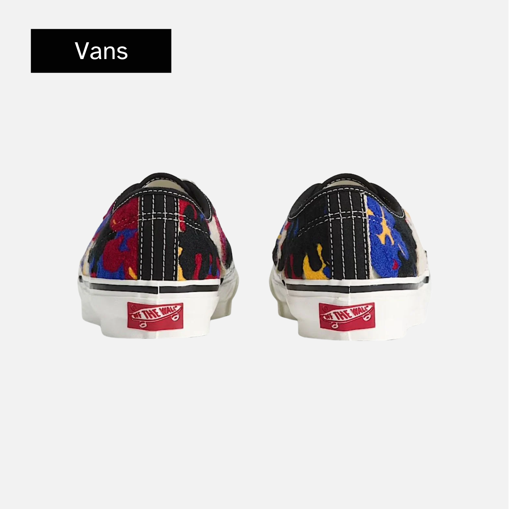 Vans Premium Authentic Needlework 'White Red Blue'
