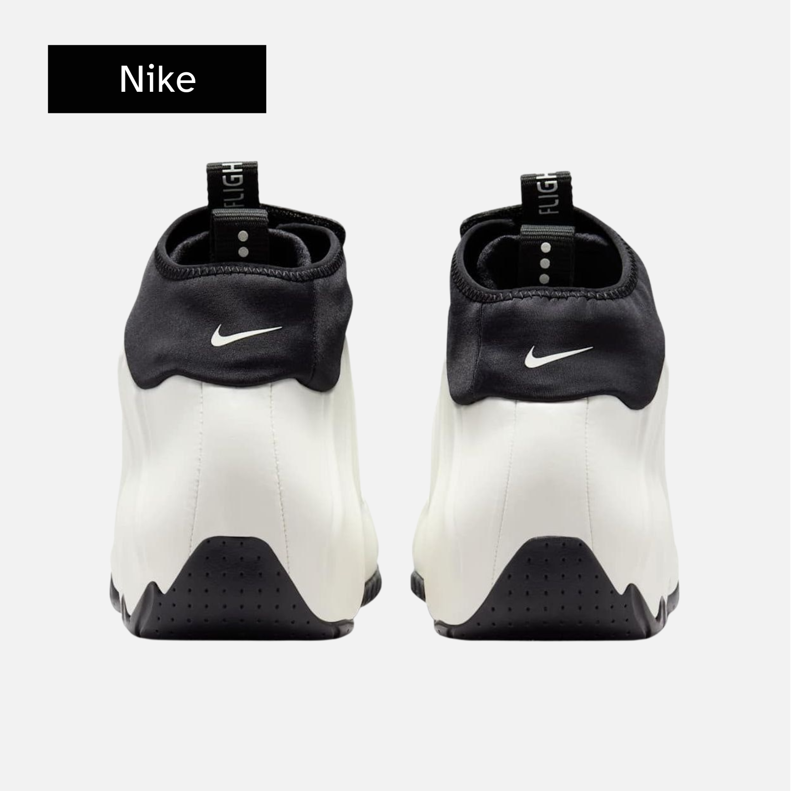 Nike Air Flightposite 'Sail Black'