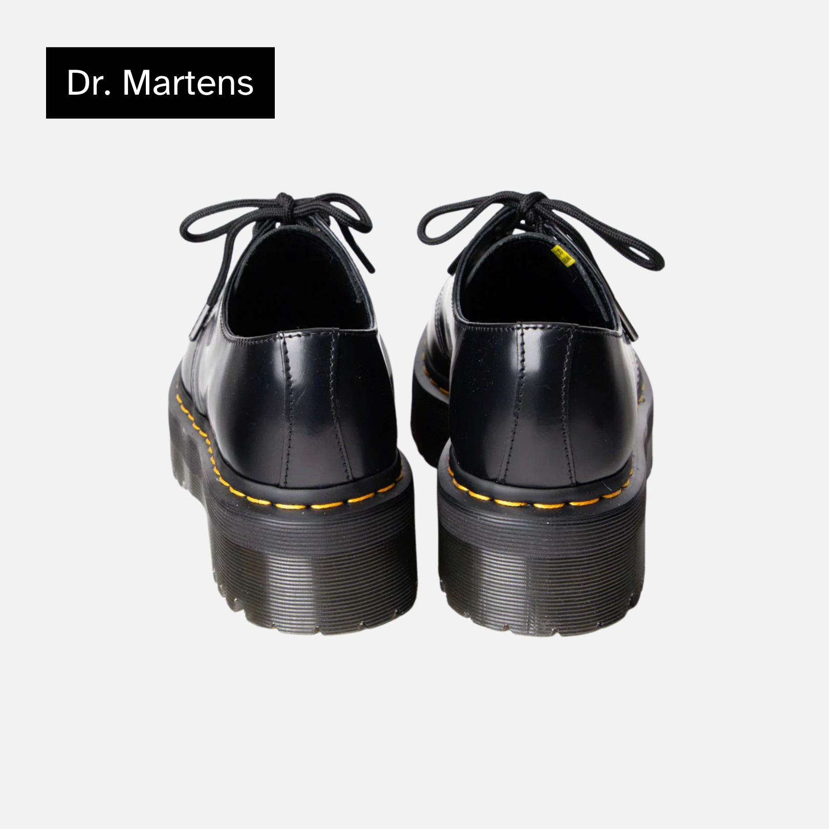 1461 Smooth Leather Platform 'Black'