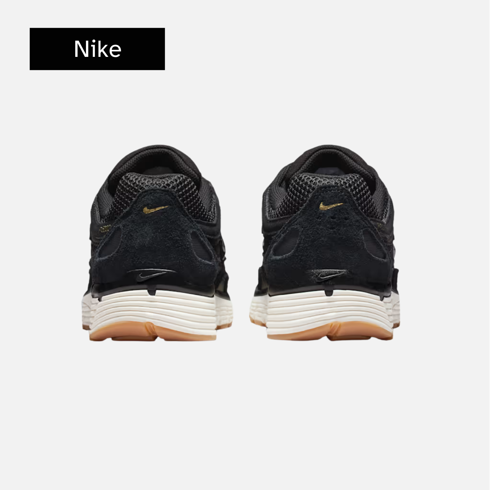 Nike P-6000 SE Black Metallic Gold Gum