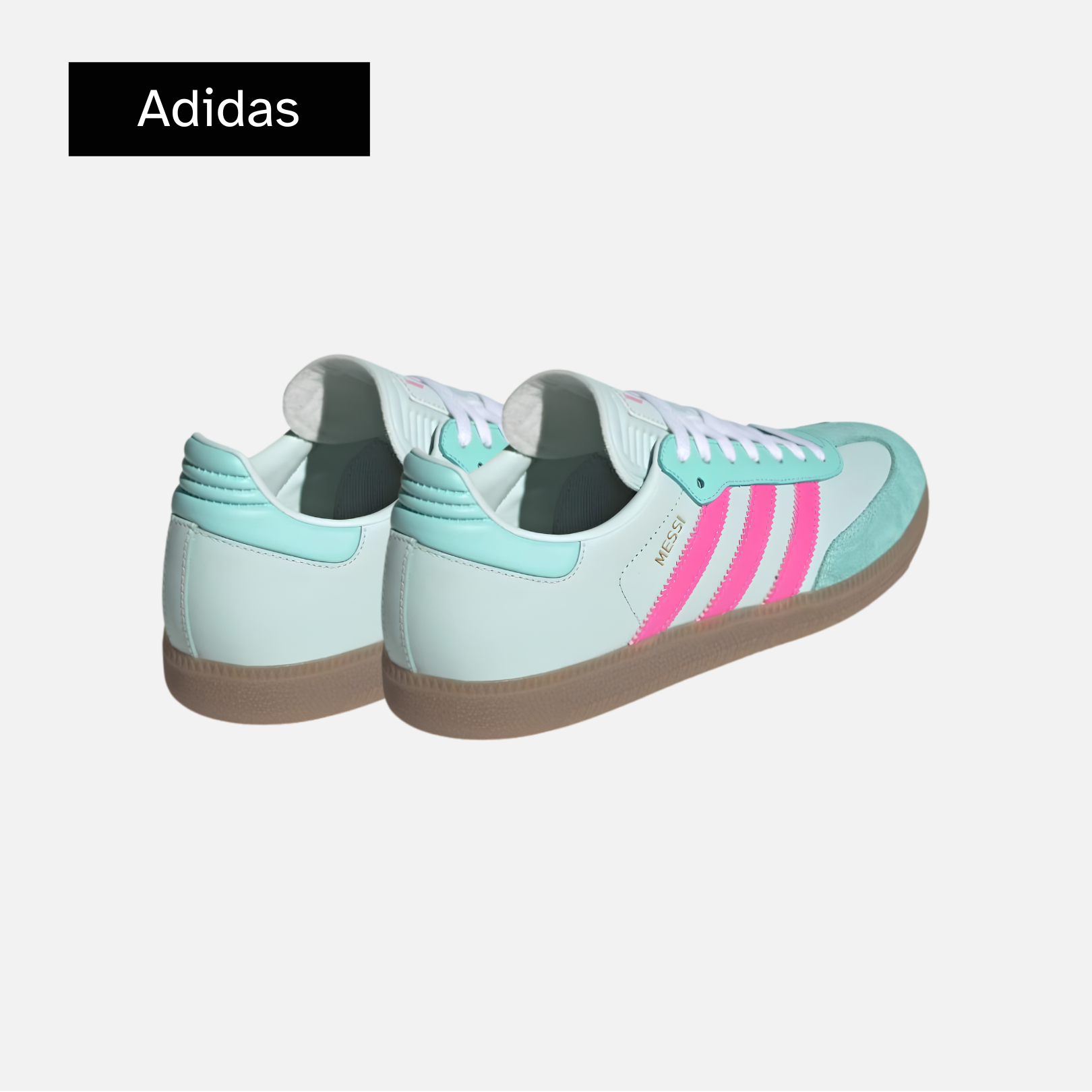 Lionel Messi x adidas Samba J 'Halo Mint Lucid Pink'