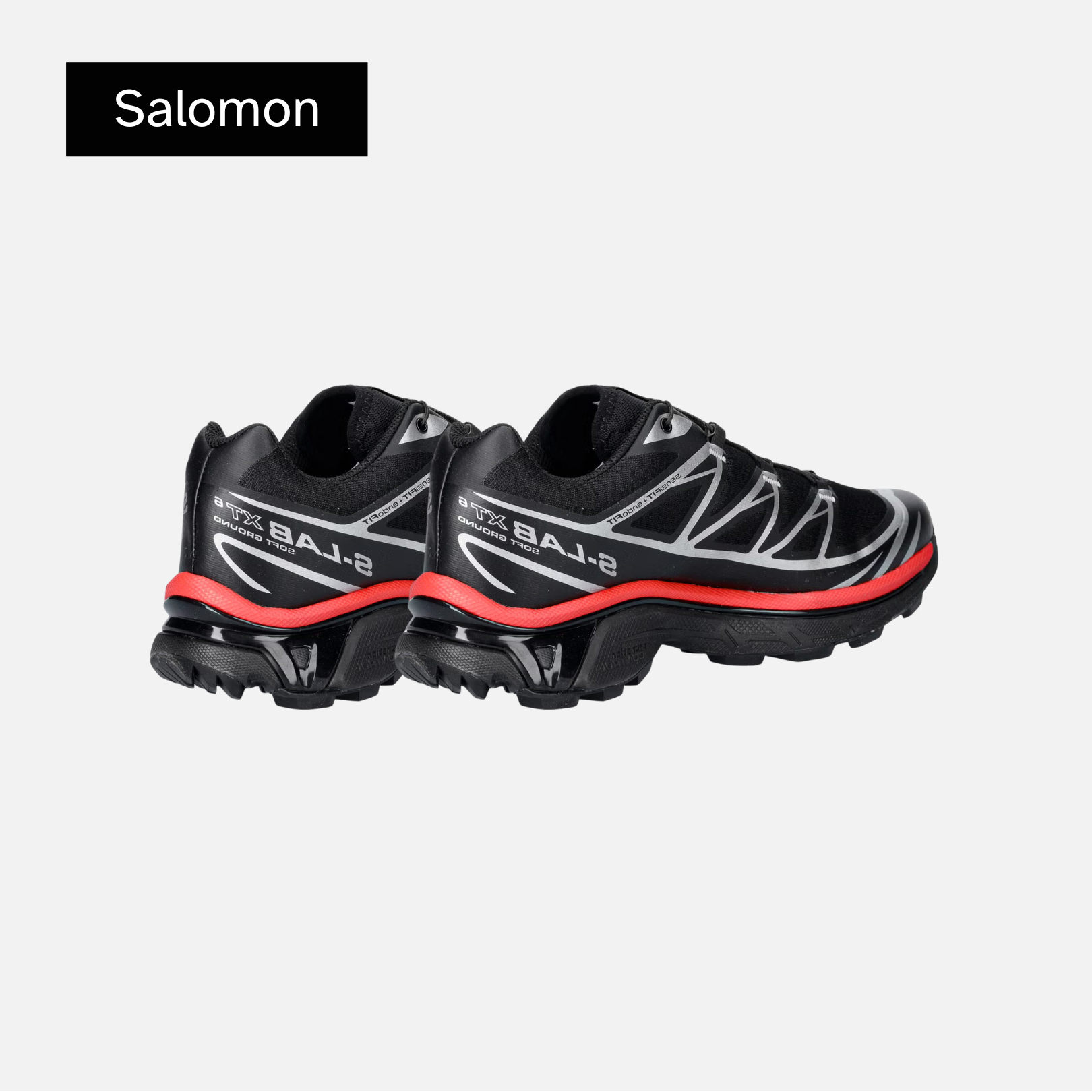 Salomon XT-6 'Black Fiery Red Silver'