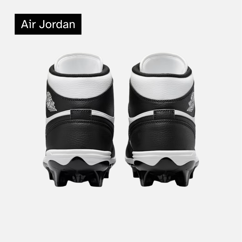 Jordan 1 Mid TD Cleat 'Black White' 2023