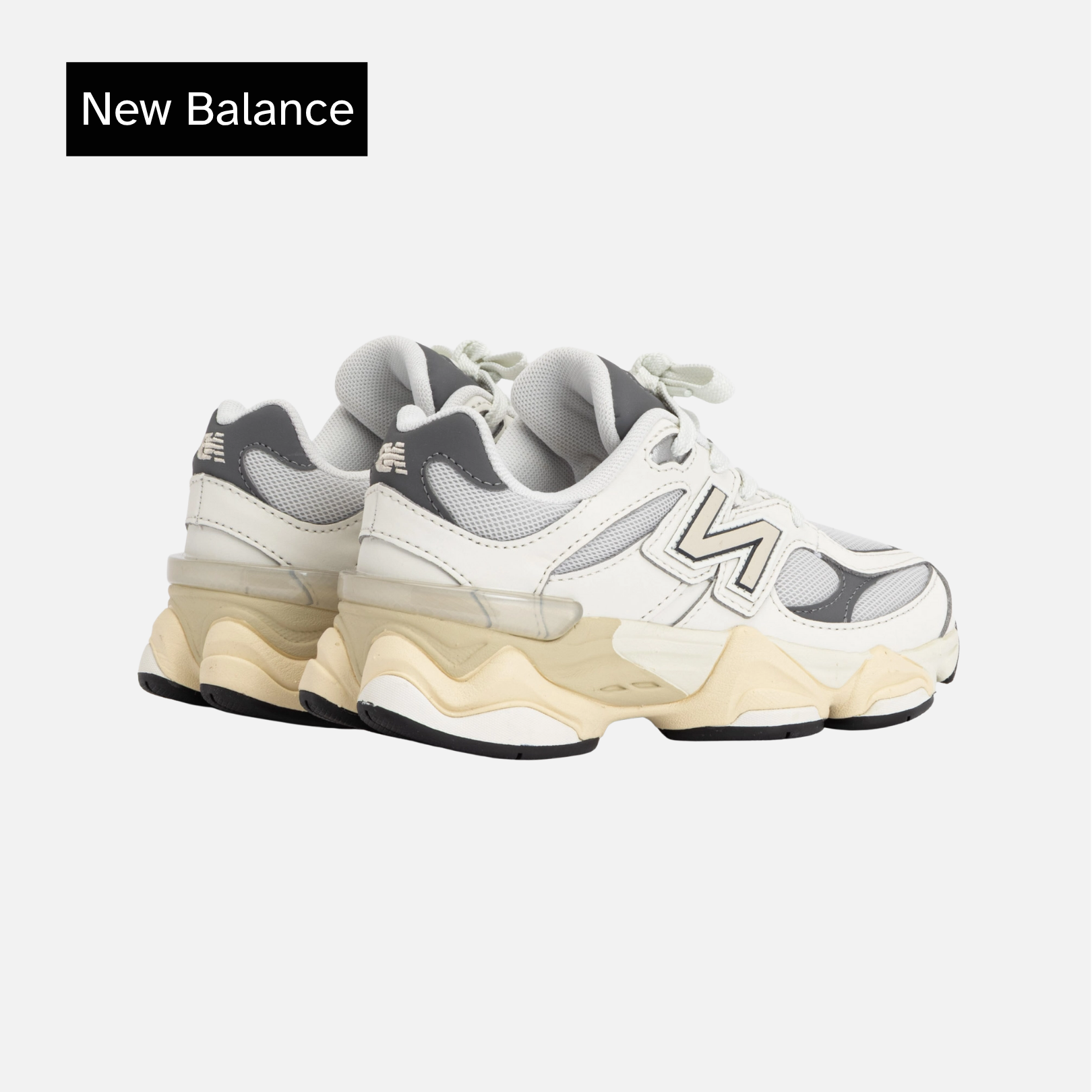 New Balance 9060 Little Kids' Shoes White/Grey