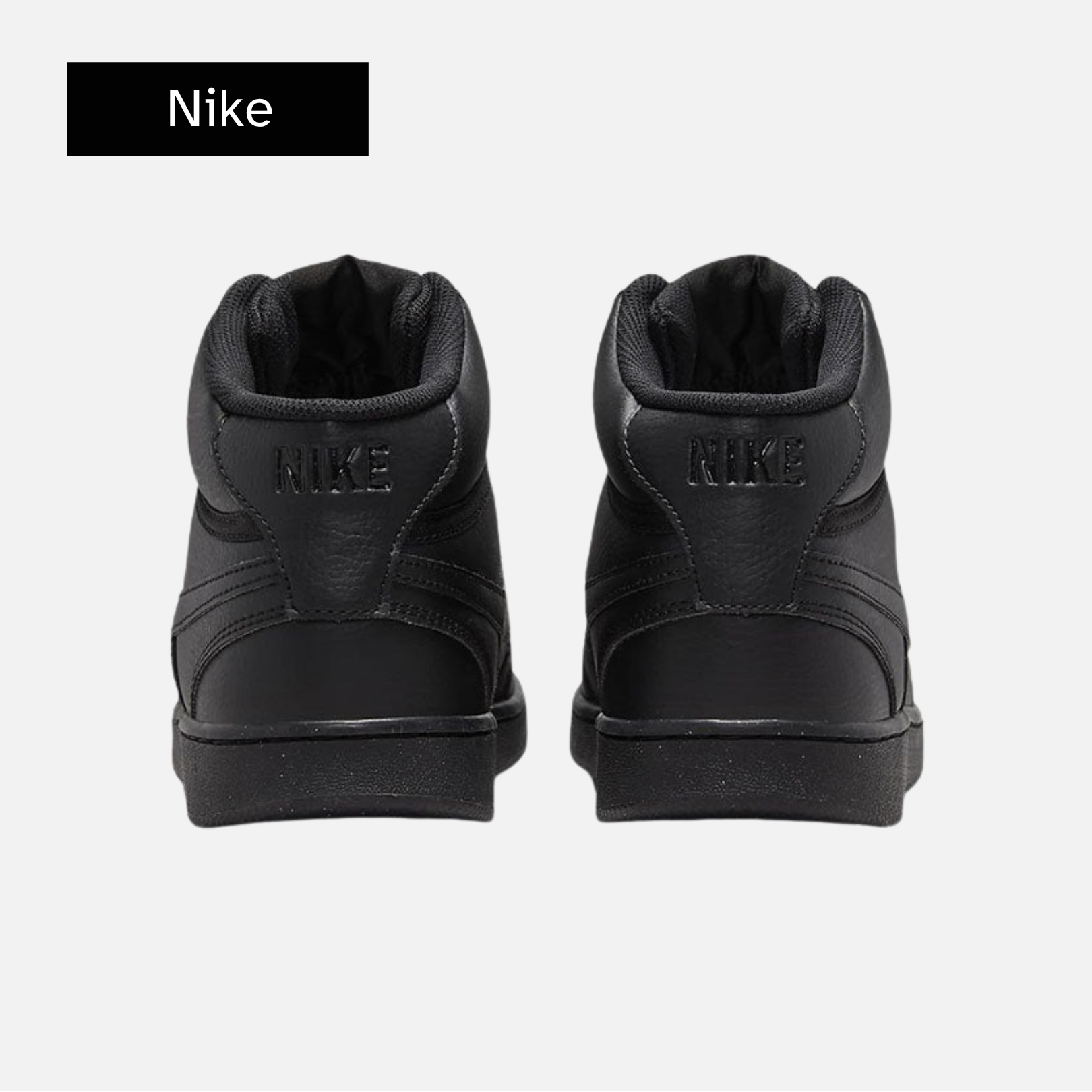 Nike Court Vision Mid Next Nature 'Triple Black'