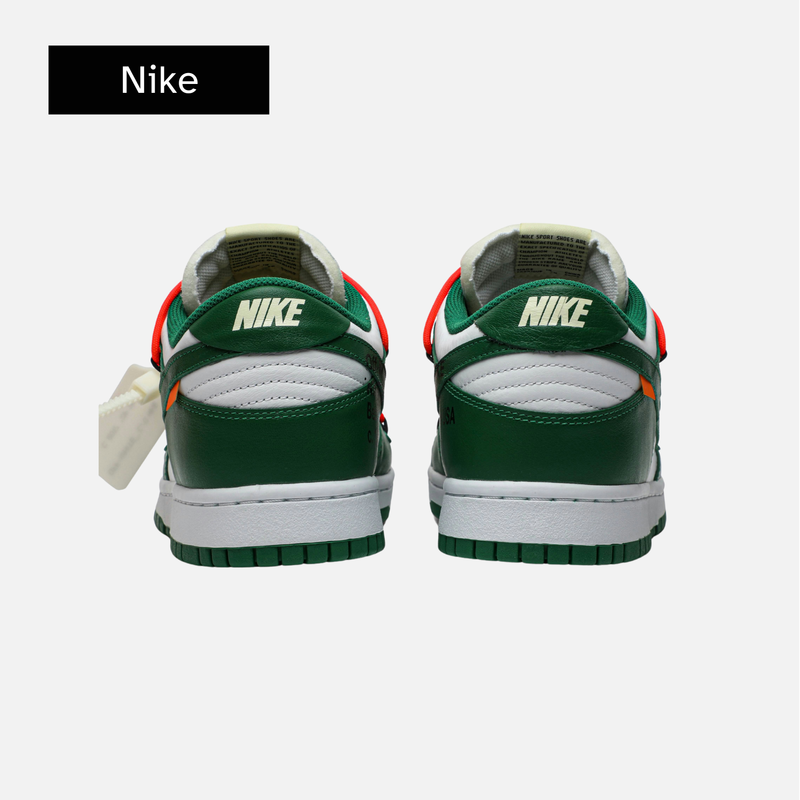 Off-White x Nike Dunk Low 'Pine Green'