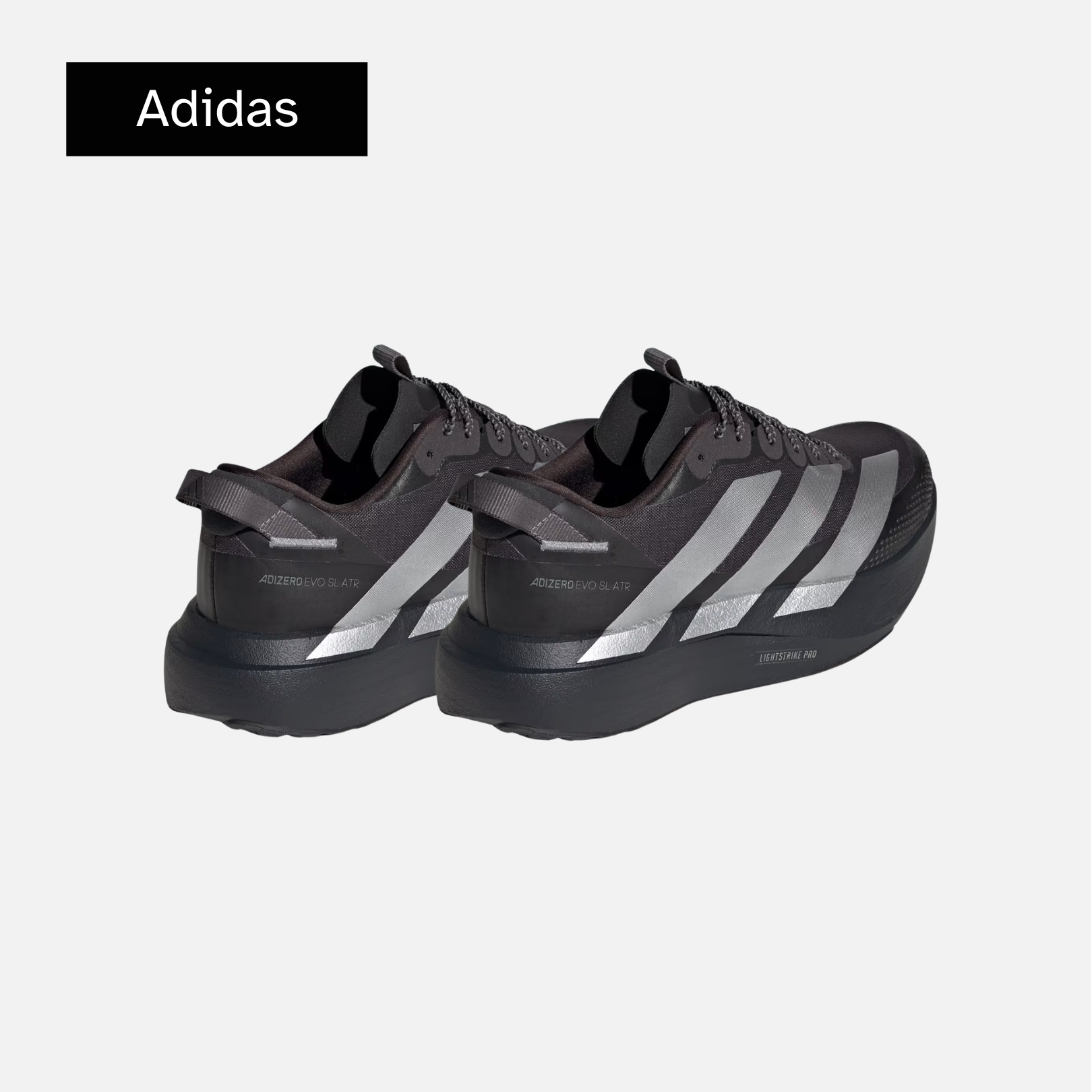 adidas Adizero Evo SL Metallic Stripes Black Silver