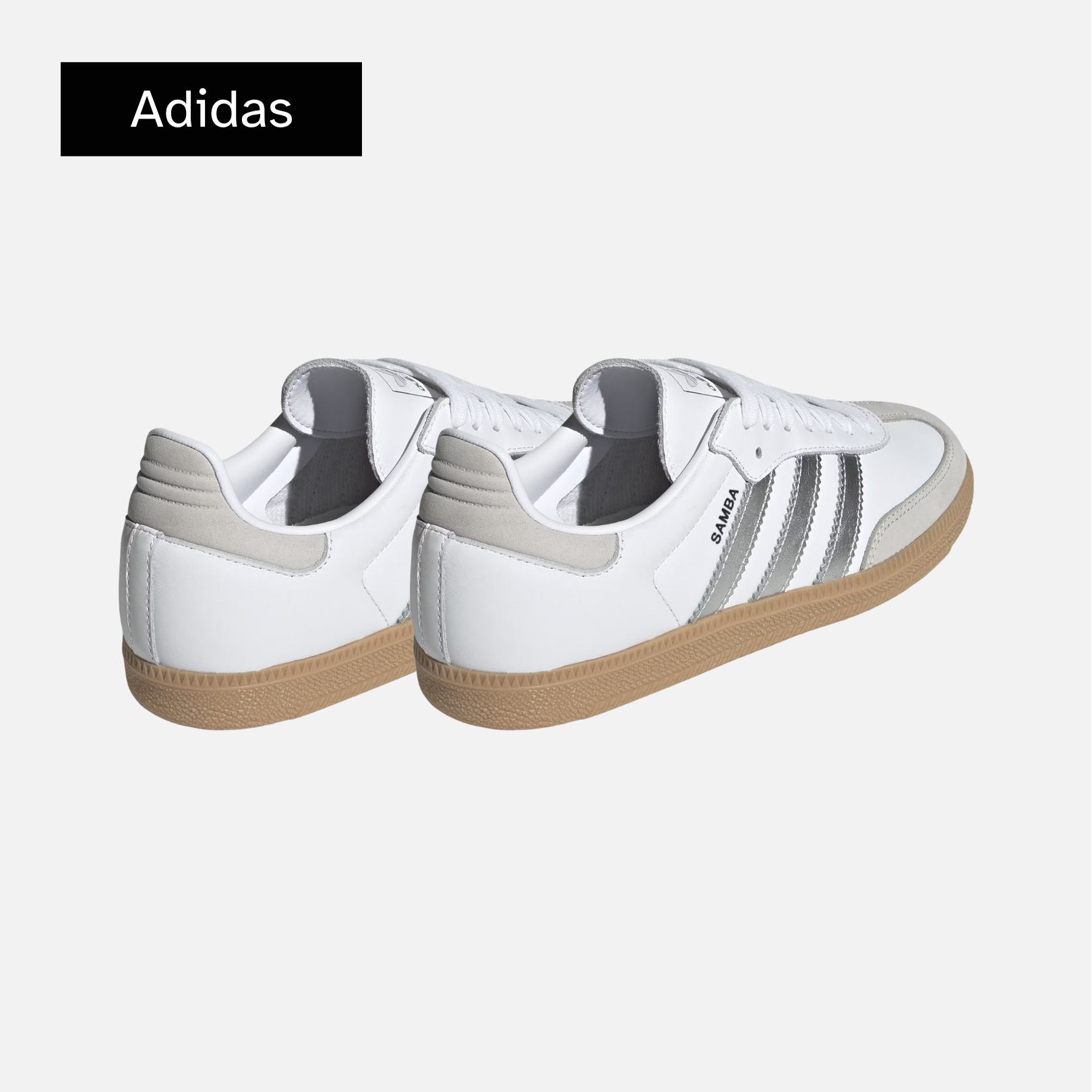 Wmns Samba OG 'White Silver Metallic Grey'