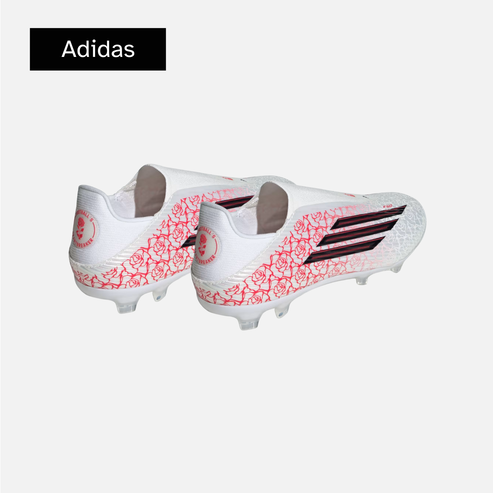 Lamine Yamal x adidas F50 League Laceless FG MG 'White Black Lucid Red'