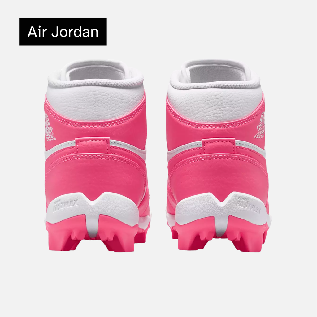 Air Jordan 1 Mid Cleat GS 'White Sunset Pulse'